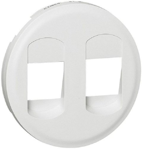 Лицевая панель Legrand Celiane для 2-м. розетки аудио белый картинка